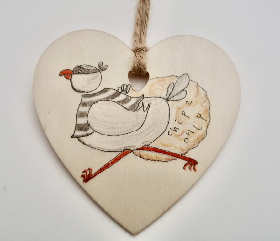 The Chip Thief with, Chips Only on Bag, Hanging Decoration 