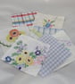 Patchwork charm pack - squares from vintage linens - Image 4