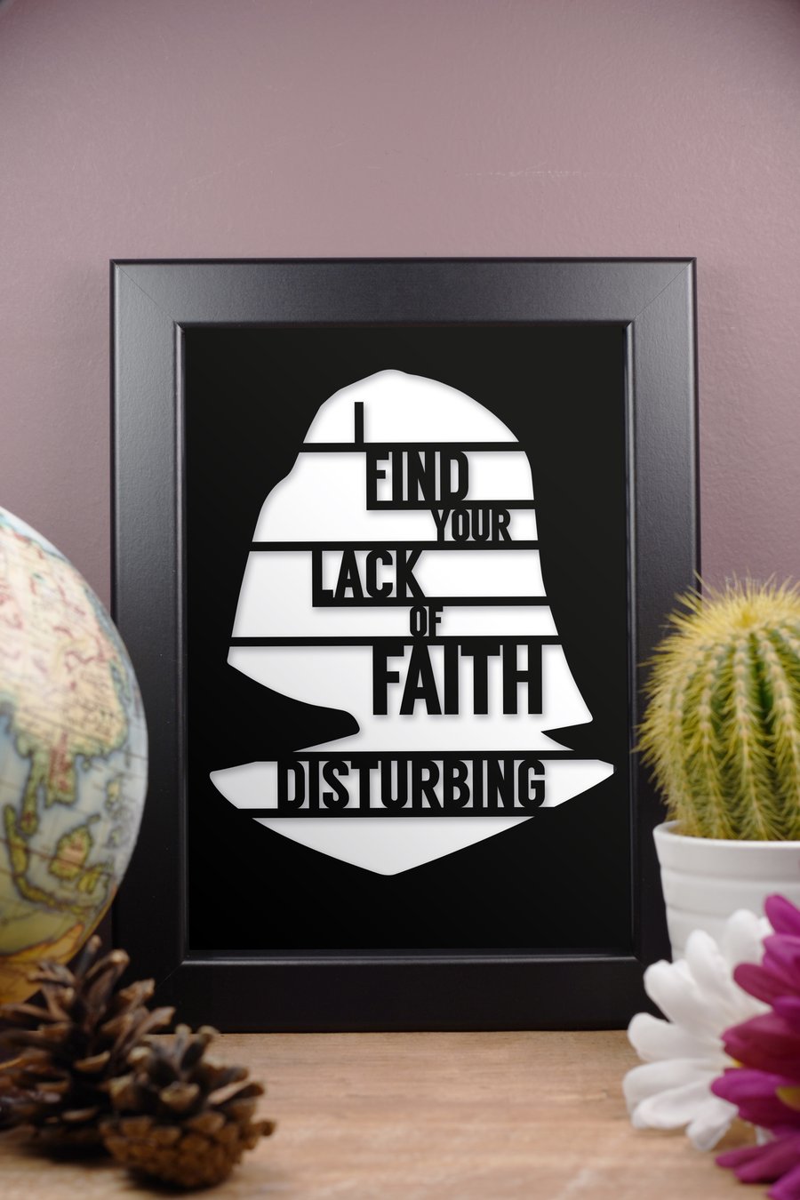 Star Wars Darth Vader - Lack of Faith Framed Artwork - 13cm x 18cm