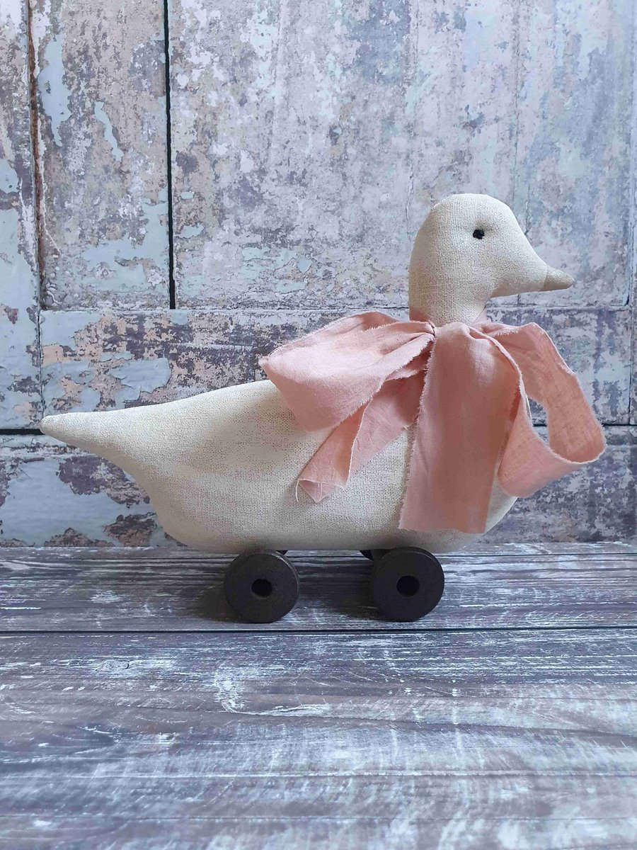 Primitive Vintage Style Toy Duck