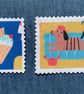 Fabric Postage Stamps - Doggies 2 - Image 3