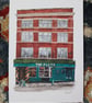 The Flute pub Watercolour print