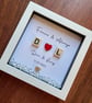 Personalised special occasion scrabble box frame 