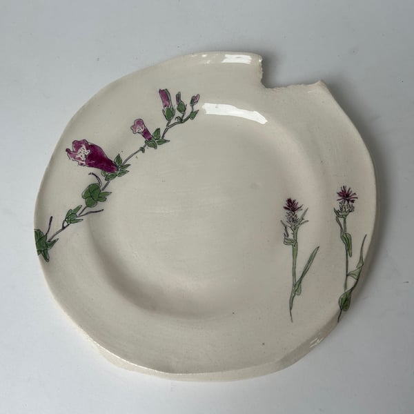 The Medium Plate with Foxgloves - Found in the Forest