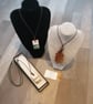 Ceramic Lime Leaf Pendant Necklace. - Image 4