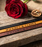 Personalised Leather Bracelet with Coordinates and Optional Secret Message  - Image 6
