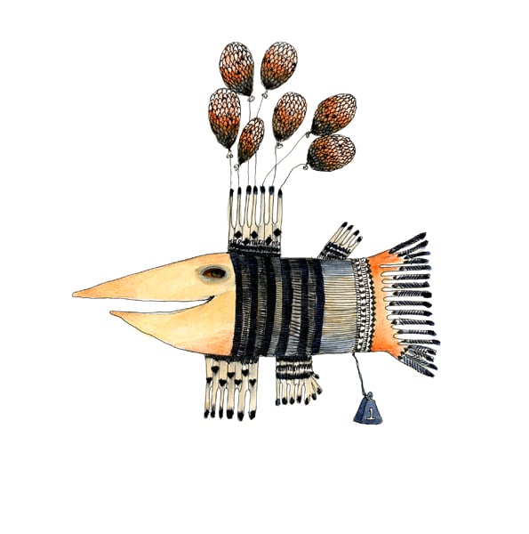 Print Fish A4 Fish illustration print