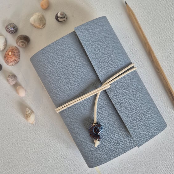 Seashore Journal with crab, shells, starfish etc nature Journal or Sketchbook A6