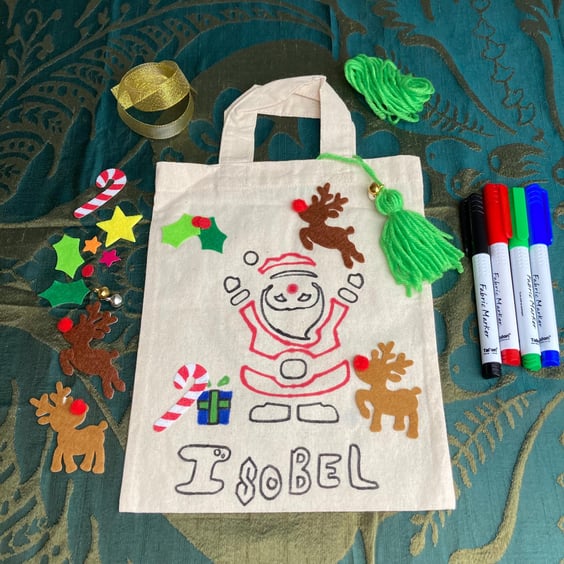 Christmas Gift Bag Craft Kit - Kids Christmas Craft