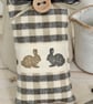 EASTER BUNNY KEY RING - gingham - Image 5