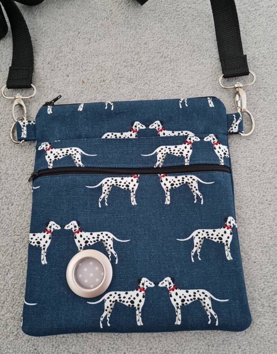 Sophie Allport Dalmatian fabric dog walking bag