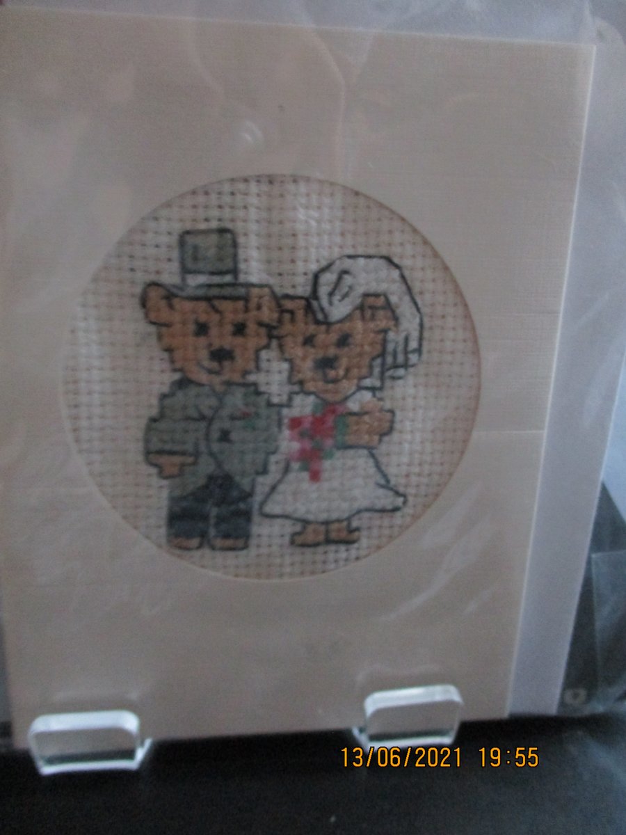 Bear Bride and Groom Wedding Card