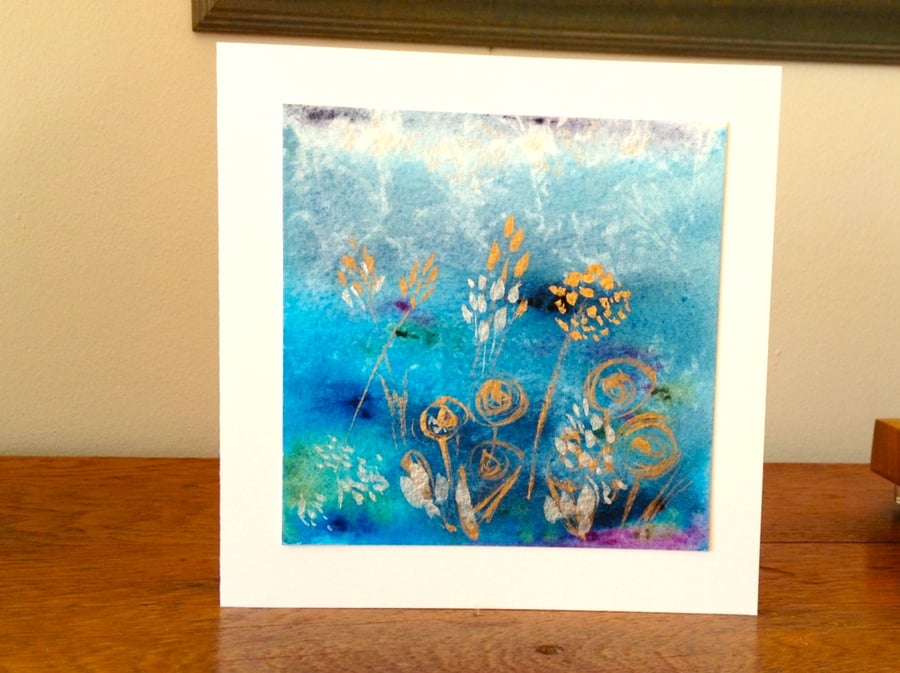 Greeting Card with Original Watercolour Painting