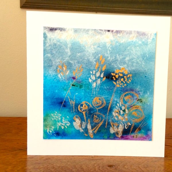 Greeting Card with Original Watercolour Painting