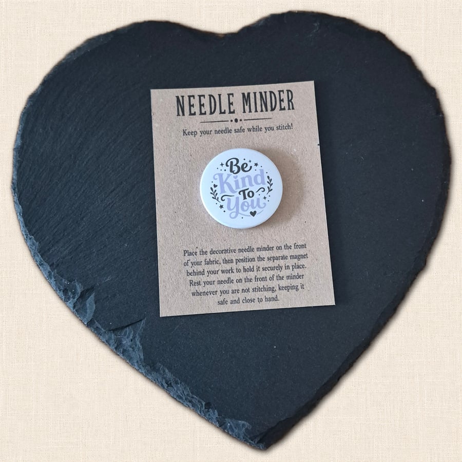 Be Kind to You Needle Minder - Positive Cross Stitch Accessory