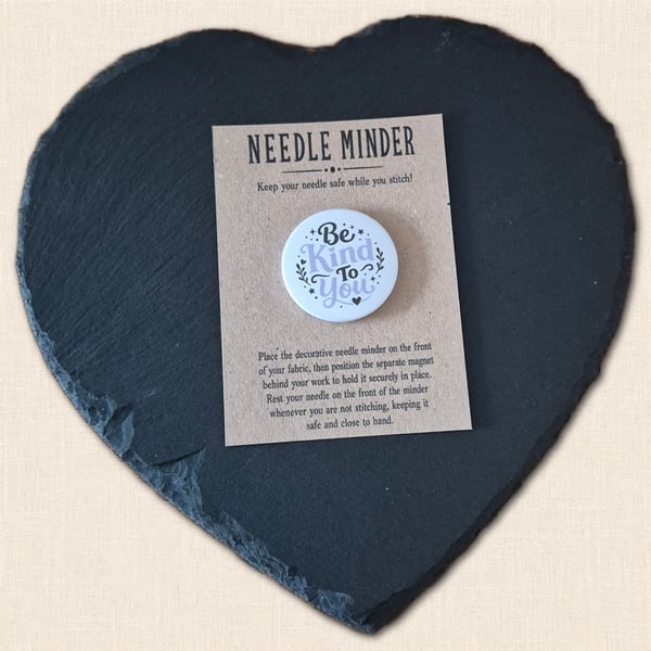 Be Kind to You Needle Minder - Positive Cross Stitch Accessory