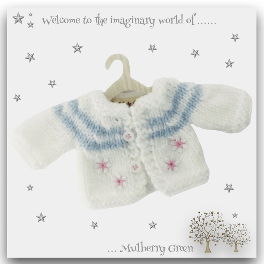 Reserved for Linda - White Daisy Cardigan 