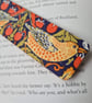 William Morris design bookmark decoupage Strawberry Thief design with tassel - Image 3