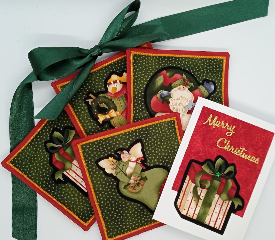 Scented Christmas coasters and card 420F