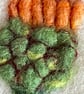 Hand Felted Zinnia Textile Artwork  - Image 2