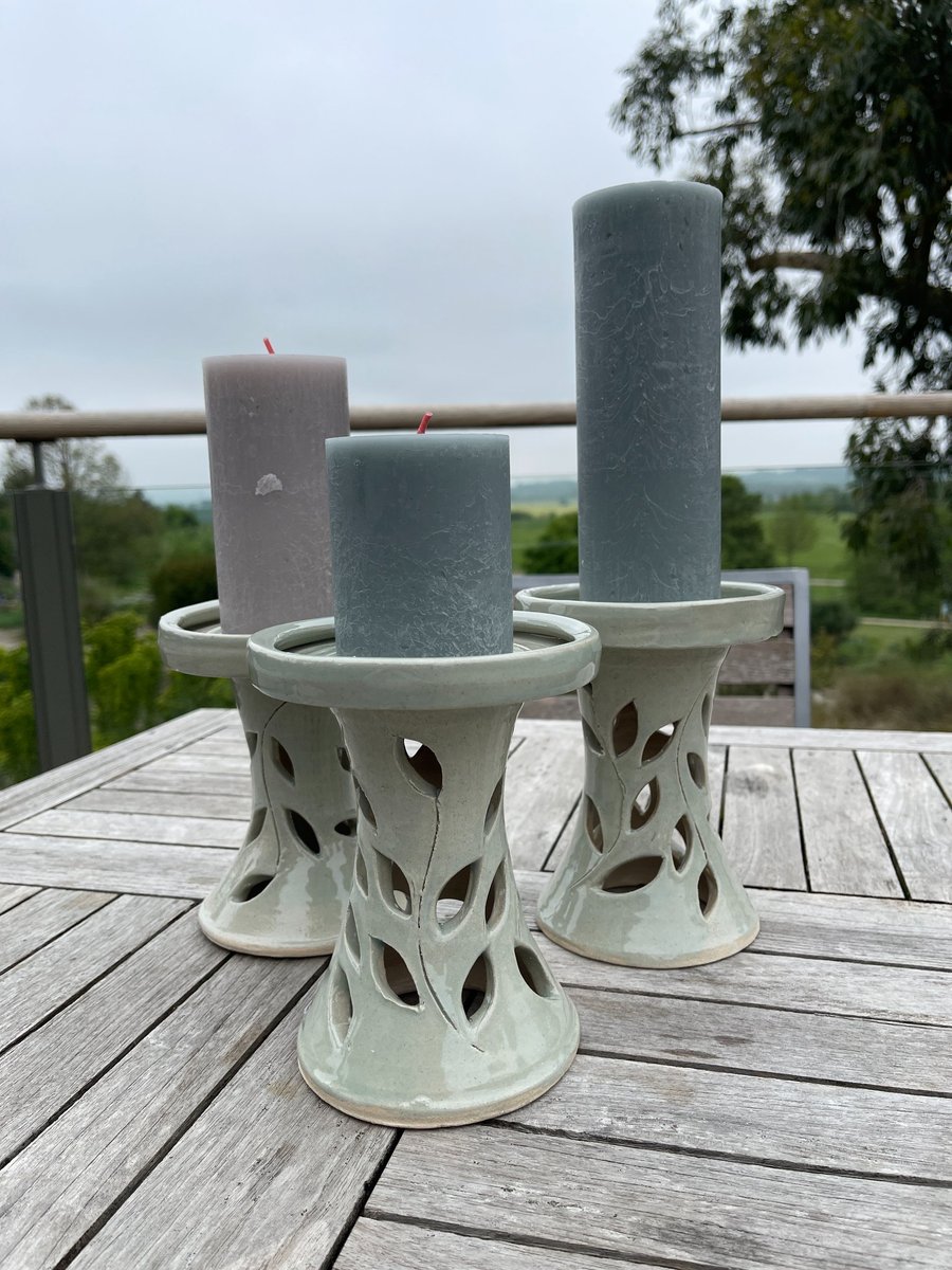HANDMADE CERAMIC CANDLE STANDS
