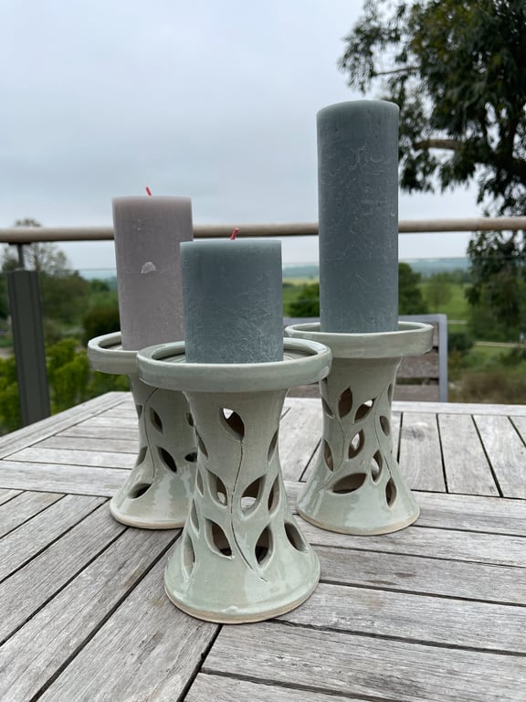 HANDMADE CERAMIC CANDLE STANDS