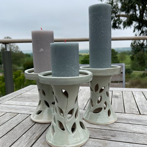 HANDMADE CERAMIC CANDLE STANDS