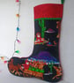 Christmas Stocking - Southwest Santa, can be personalised - Image 6