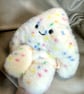 Handmade Yeti, Ivory Candy Fur, Weighted, Squishy, Soft, Emotional Support Plush