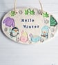 Hello Winter hanging plaque decoration - Image 7