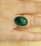 Green Malachite ring. Sterling Silver Adjustable rings for women. 18x13mm stone - Image 2