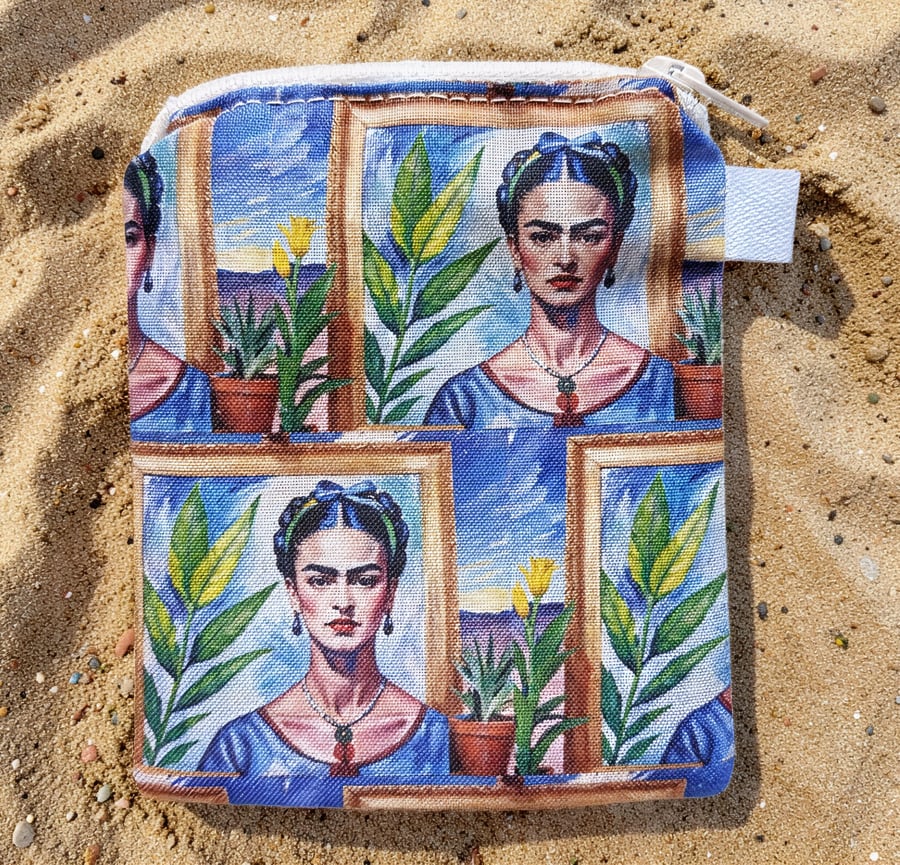 Frida Kahlo Inspired Coin Purse or Card Holder 