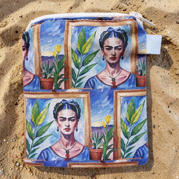 Frida Kahlo Inspired Coin Purse or Card Holder 