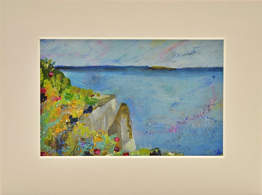 Original Painting of Sea Cliffs (8x6 inches)