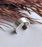 Sterling Silver Ear Cuff - Hammer Textured - 3mm  - Image 1
