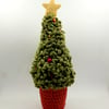 Woolly Crochet Christmas Tree in a Pot.