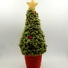Woolly Crochet Christmas Tree in a Pot.