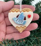 Small JOY heart decoration gold - Image 4
