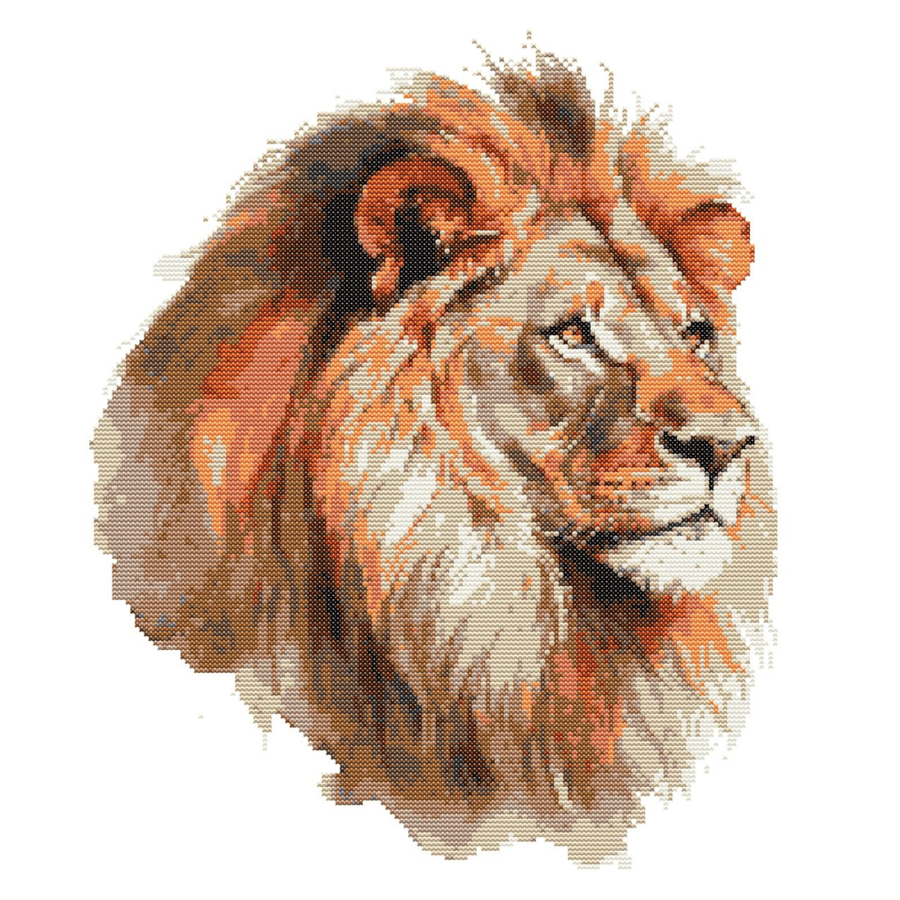 AWESOME LION - Cross Stitch Pattern - Cross Stitch Chart