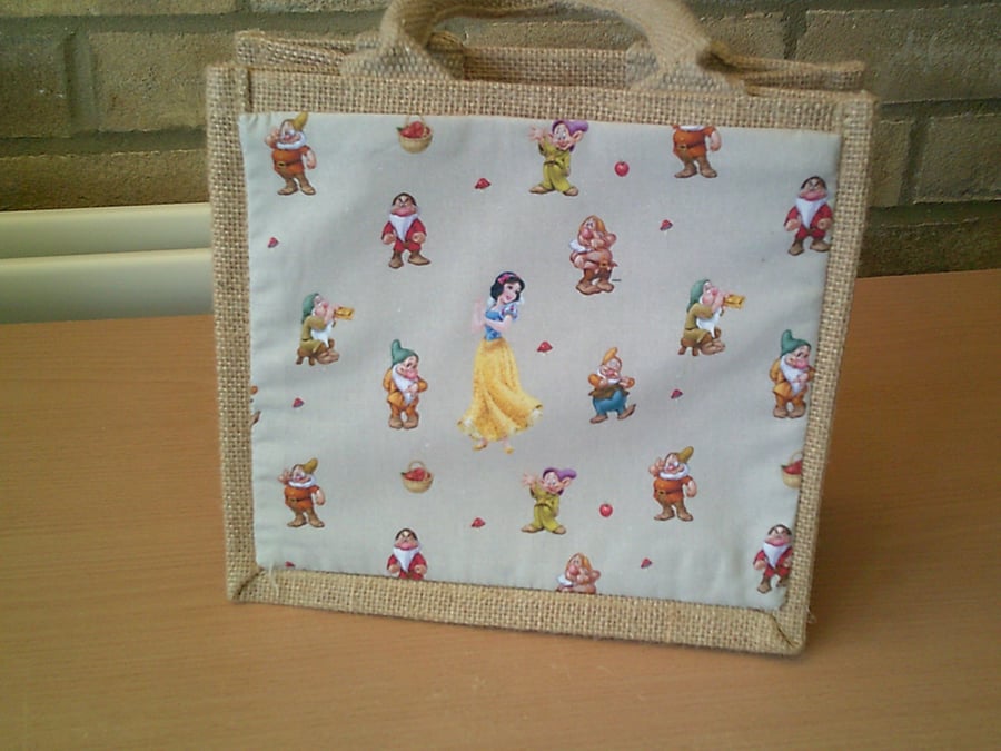 Snow White & The Seven Dwarfs Small Jute Bag