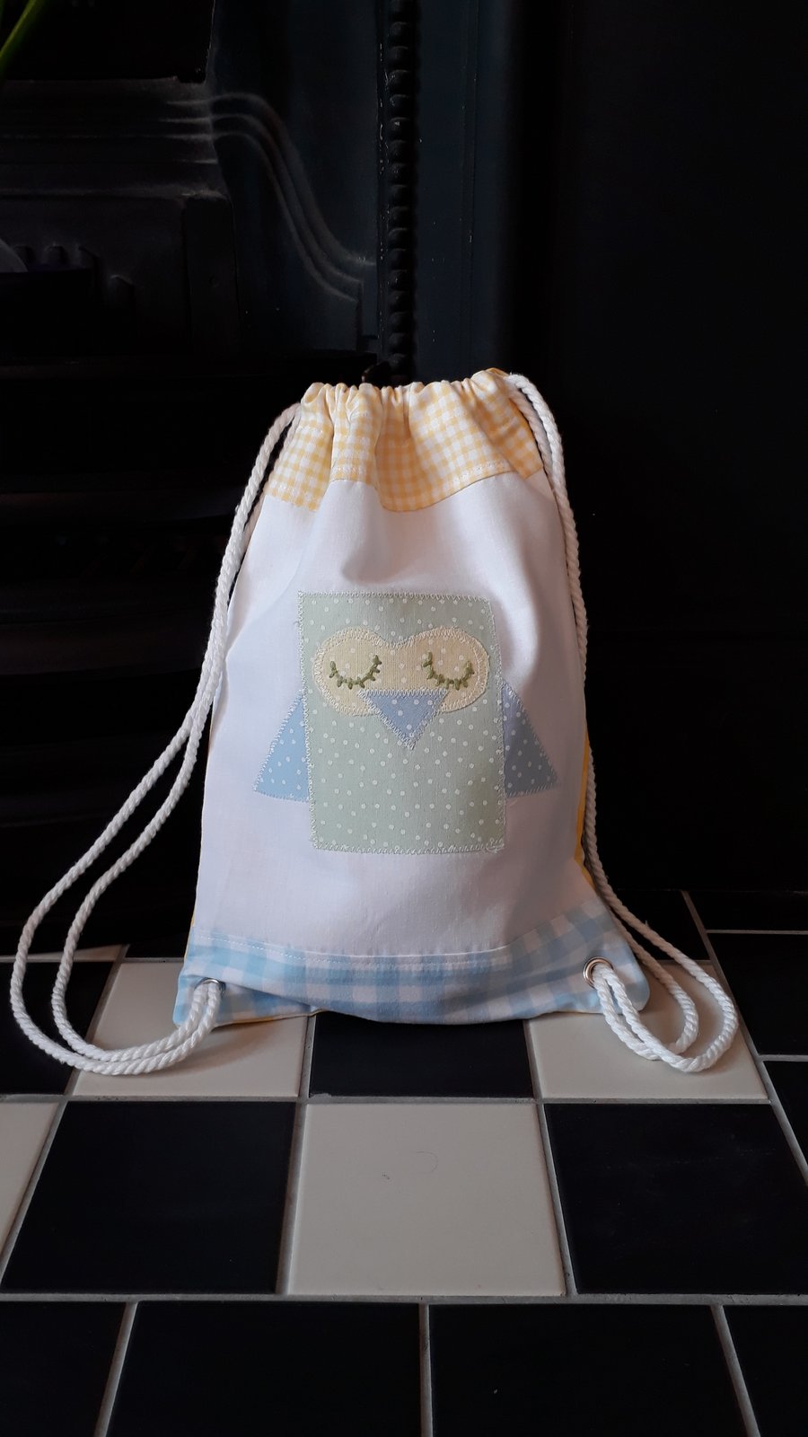 Owl drawstring backpack 