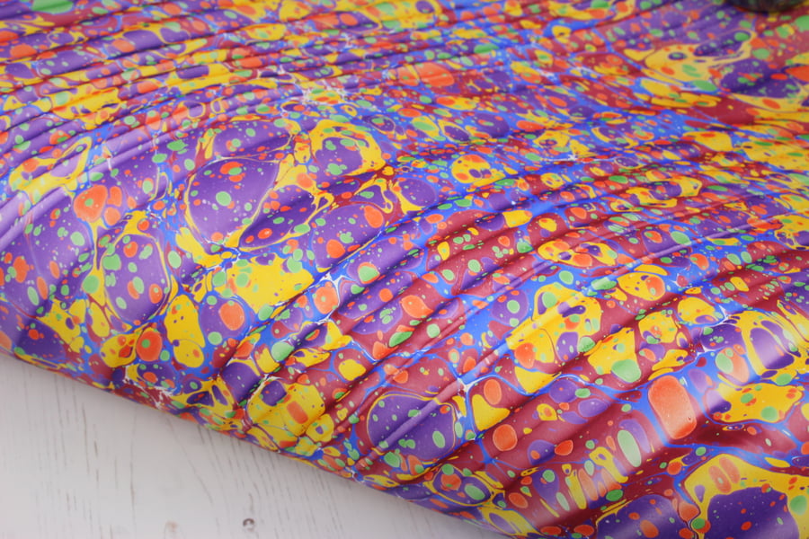 A2 Marbled paper sheet Spanish ripple pattern f... - Folksy