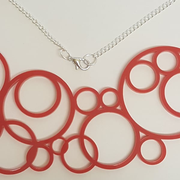 I'm forever blowing bubbles necklace - Acrylic