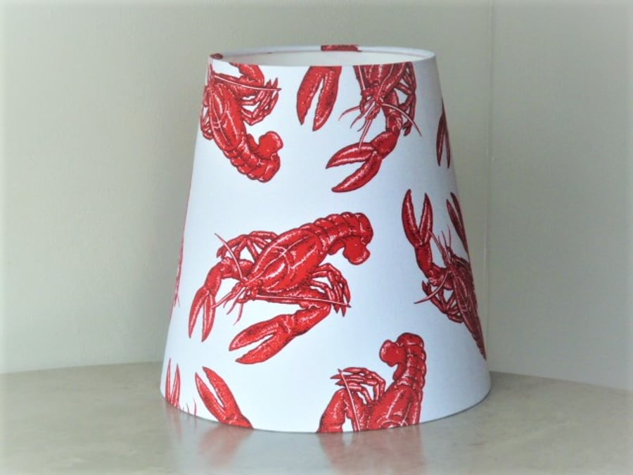 Lobster Tapered Lampshade 30cm x 30cm