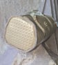 Silver glitter quilted style barrel bag - Image 4