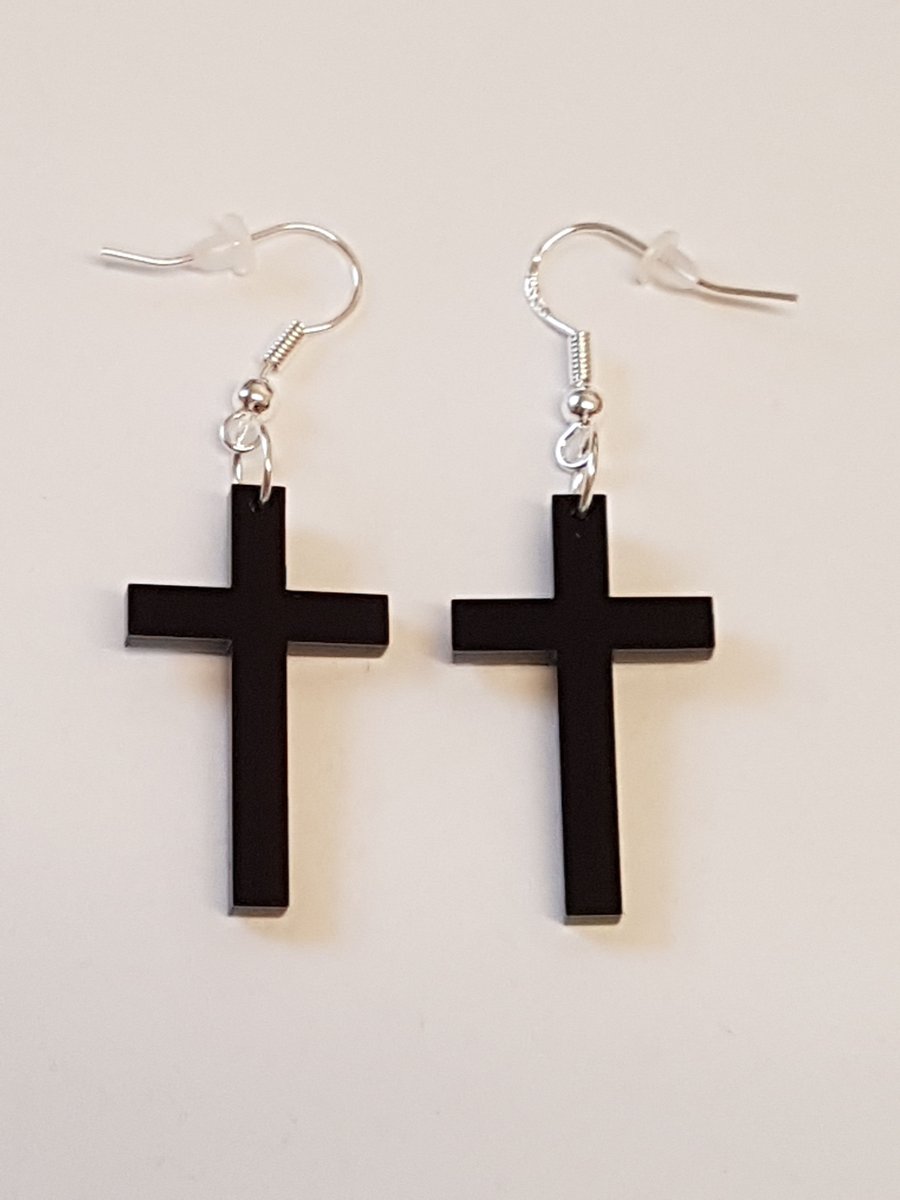 Cross Earrings - Acrylic