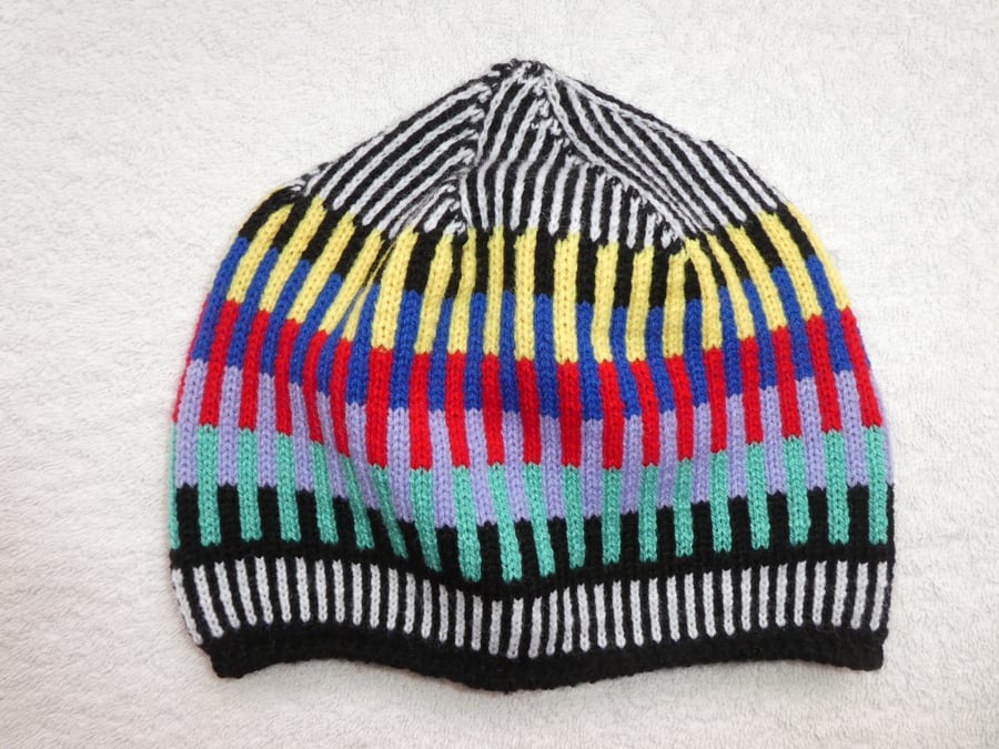 Beanie Style Hat in Multicolours. No 3.
