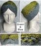 Knitted Two Colour Braided Ear Warmer - Image 9