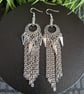 Spikes Chain Drop Earrings Gothic Punk Jewelry Alt Gift UK