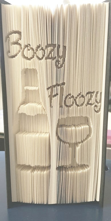 Boozy Floozy CUT & FOLD Book Folding Pattern - EMAILED PDF PATTERN